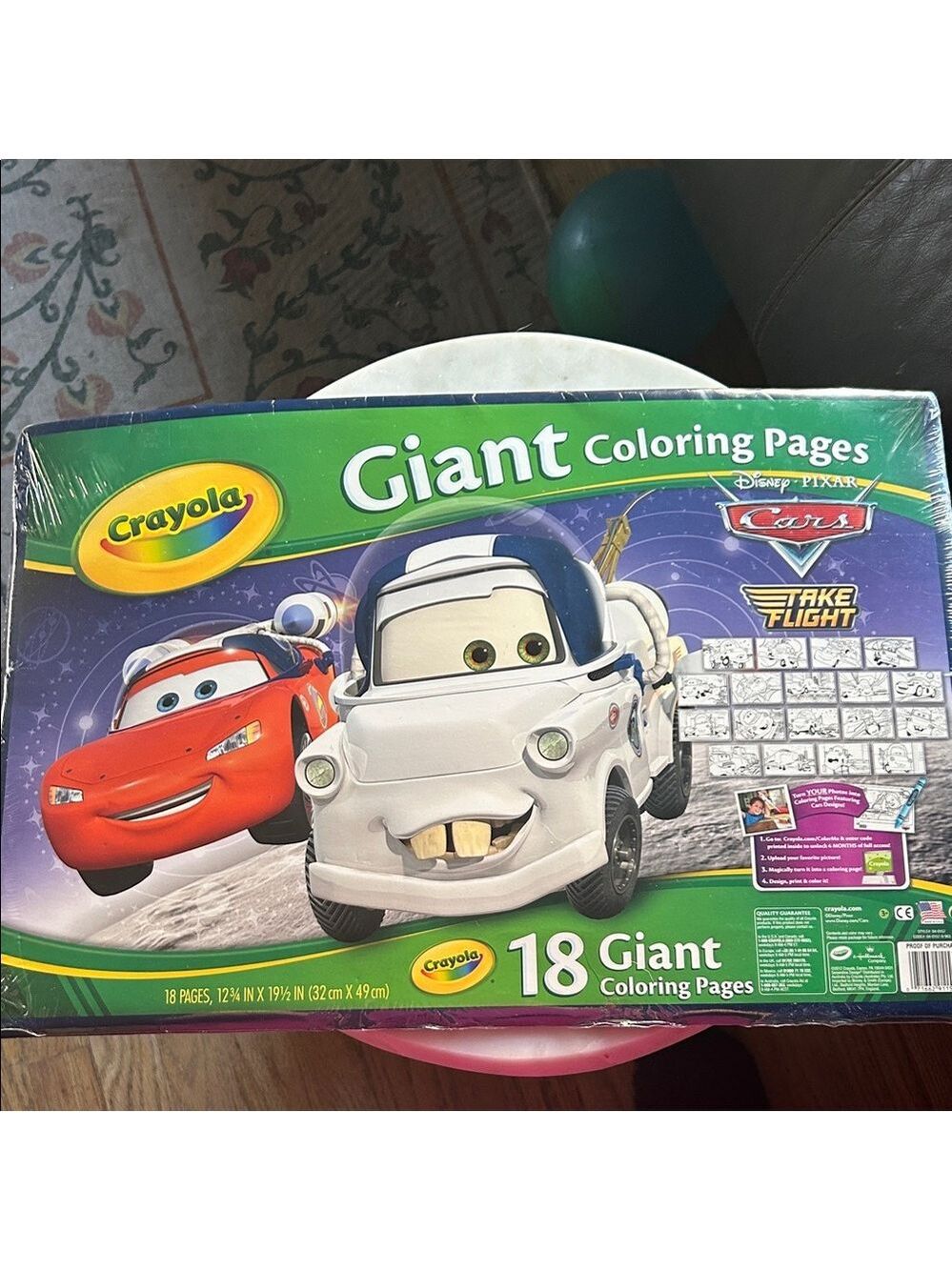 Crayola Giant Coloring Pages - Disney Cars, White & Red